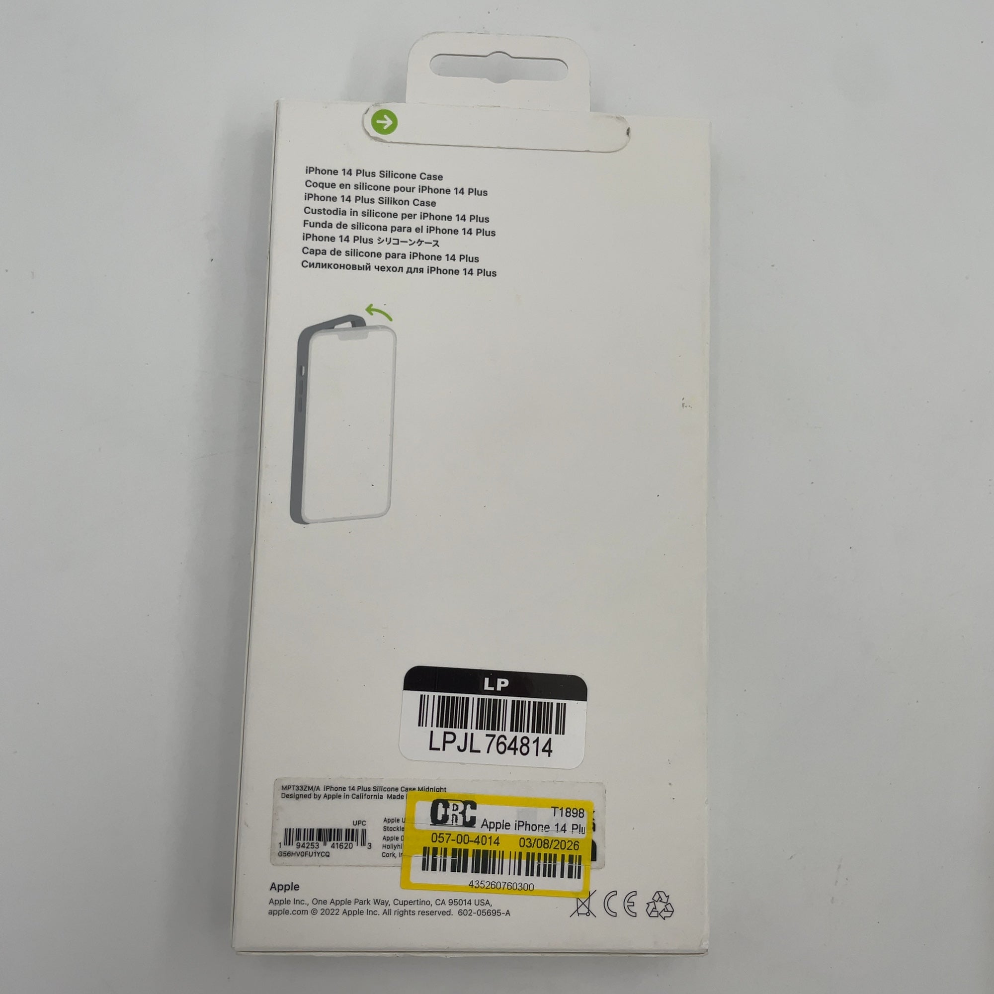 Apple Iphone 14 Plus Silicone Case With Magsafe - Midnight