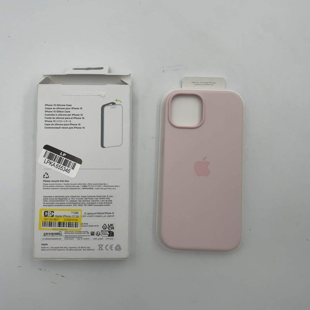 Apple Iphone 15 Silicone Case With Magsafe - Light Pink