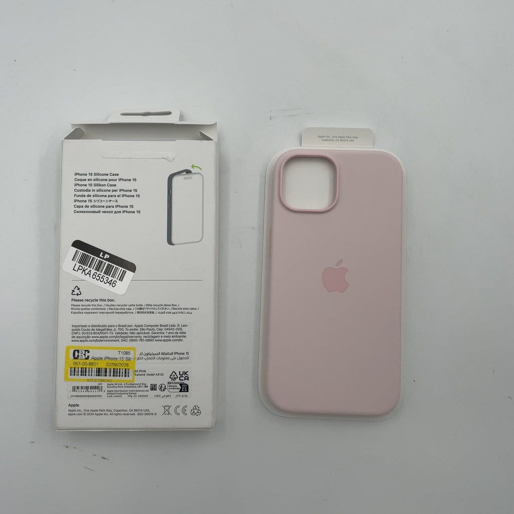 Apple Iphone 15 Silicone Case With Magsafe - Light Pink