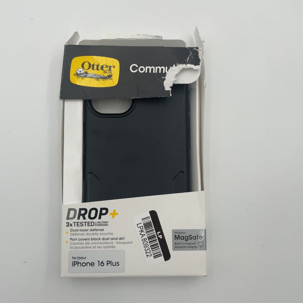 Otterbox Iphone 16 Plus Commuter Series Case With Magsafe - Black: Plastic Solid Pattern