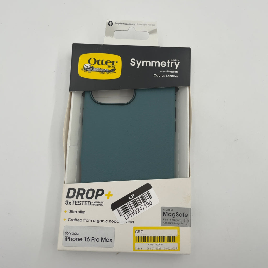 Otterbox Apple Iphone 16 Pro Max Symmetry Cactus Leather Series Case With Magsafe - Juniper Sprig: Faux Leather, Solid Pattern