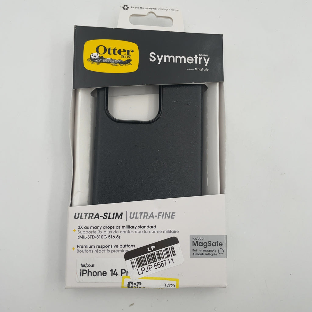 Otterbox Iphone 14 Pro Symmetry Plus Case With Magsafe - Black: Impact & Bump Resistant, Solid Pattern