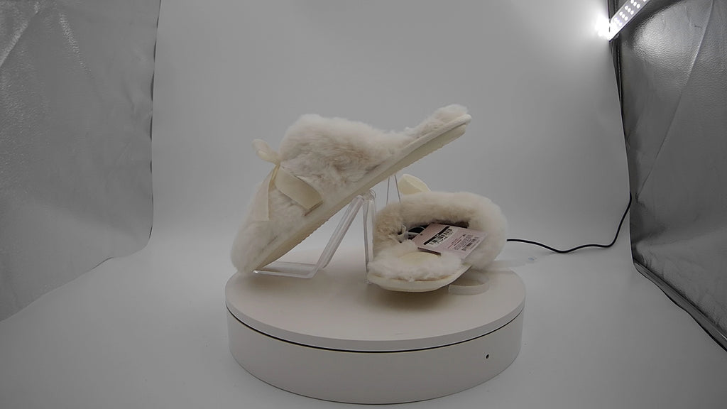 Women's Arbor Plush Scuff Slippers - Auden White L