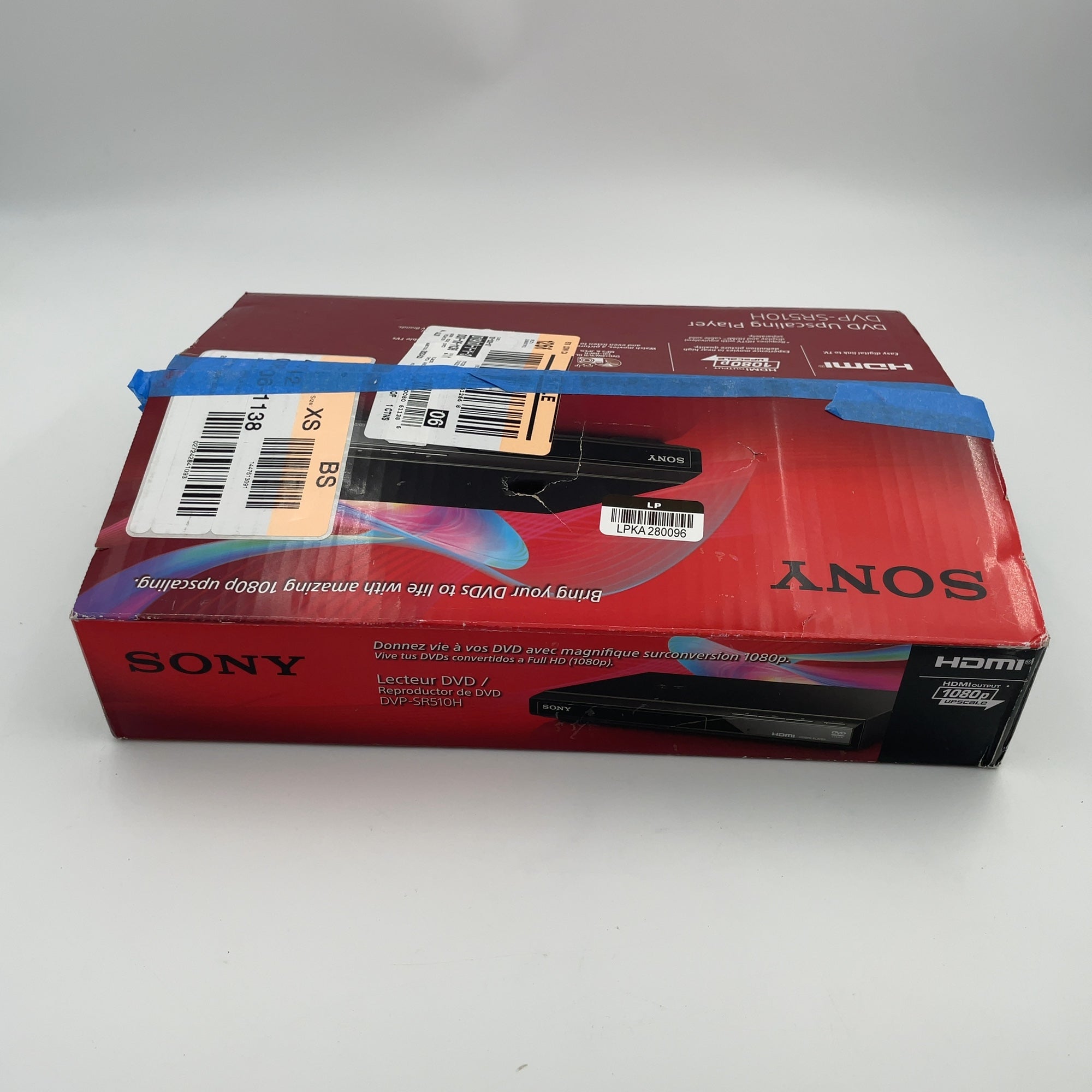 Sony 1080P Upscaling Dvd Player - Black (Dvpsr510H)