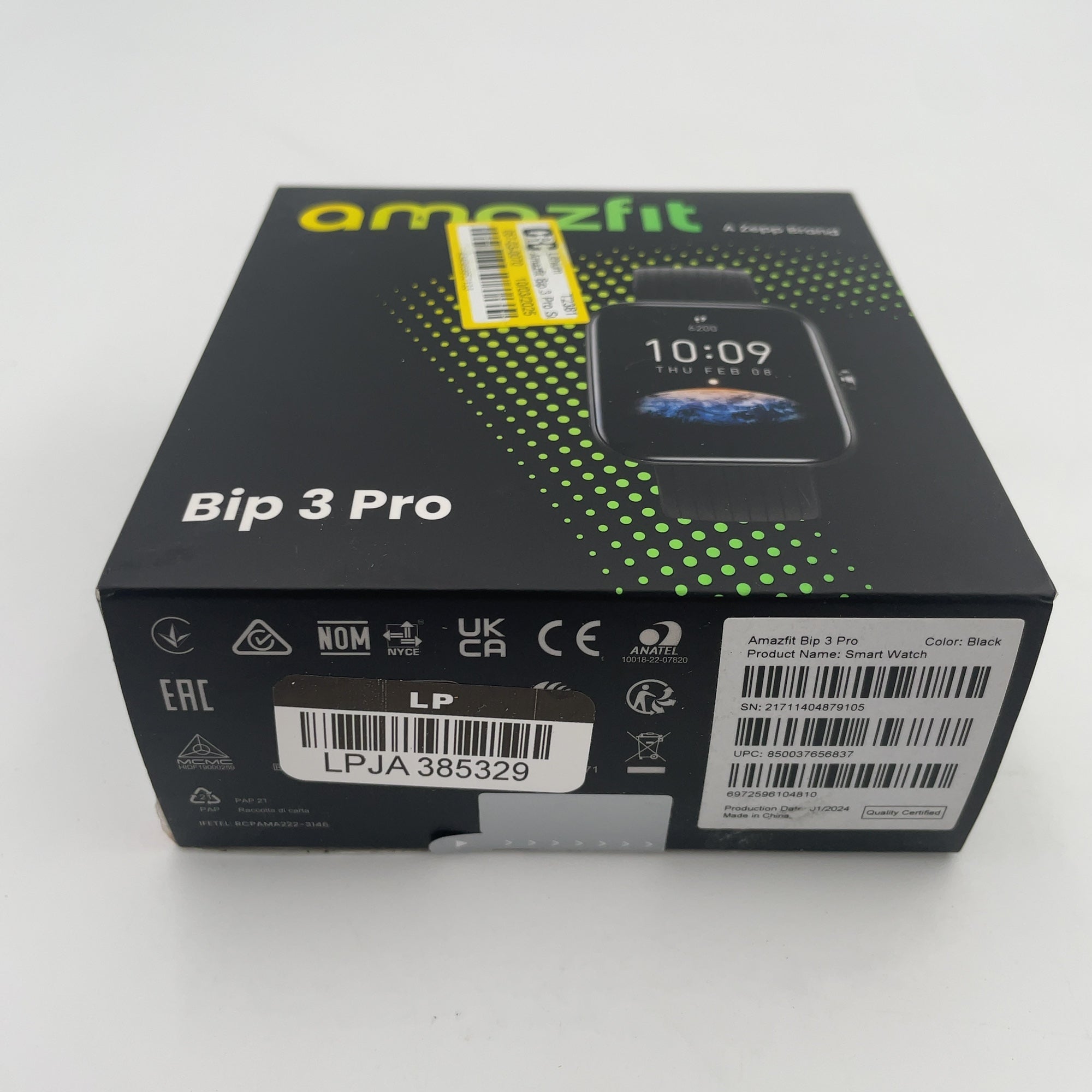 Amazfit Bip 3 Pro Smartwatch - Black