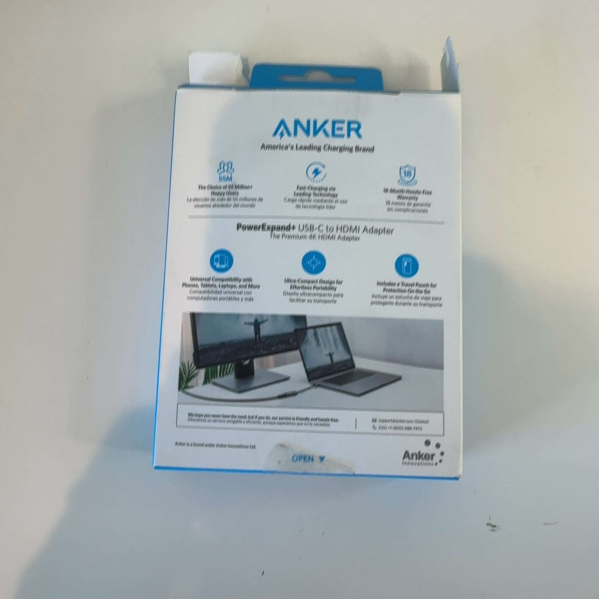 Anker Powerexpand+ Usb-C To Hdmi Adapter: Male-To-Female Converter For Macbook, 0.5 Ft Length