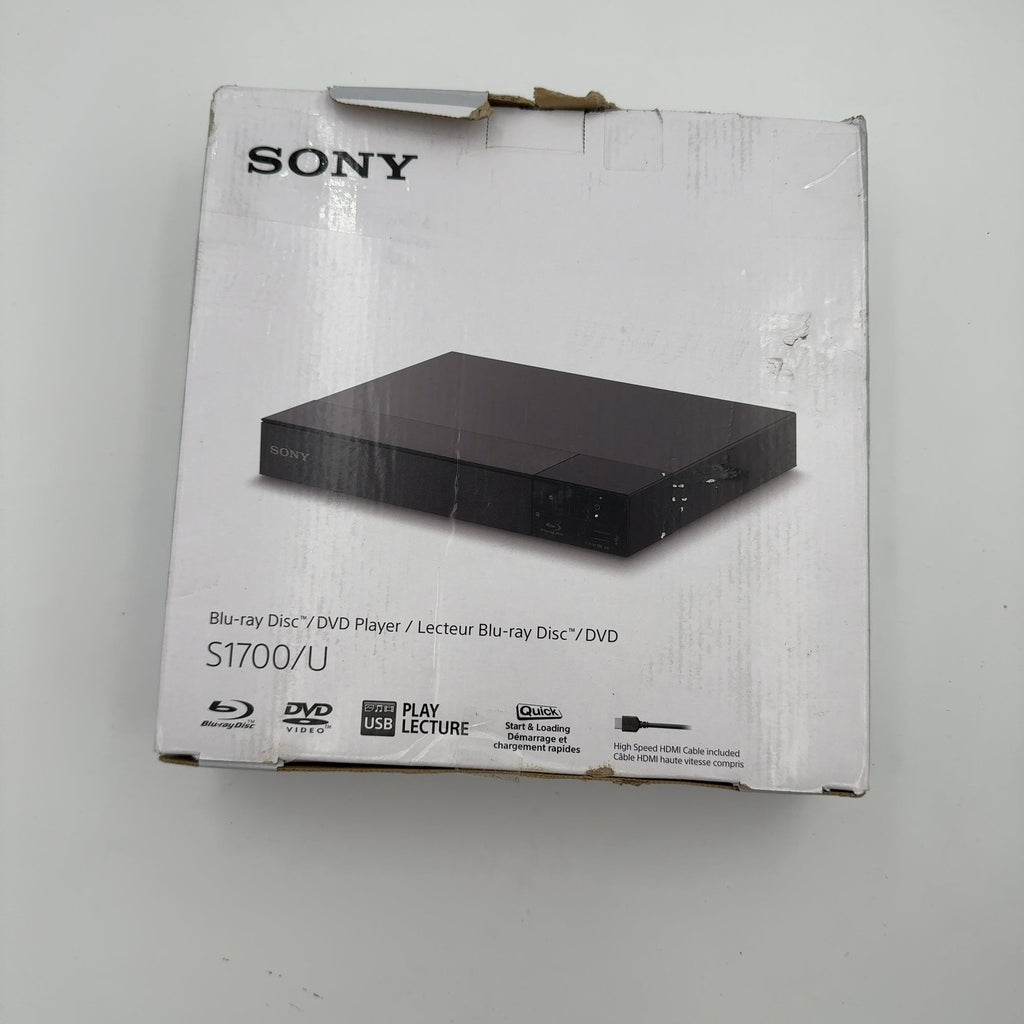 Sony Bdp-S1700U Blu-Ray Player With Dvd Upconversion And Hdmi Cable
