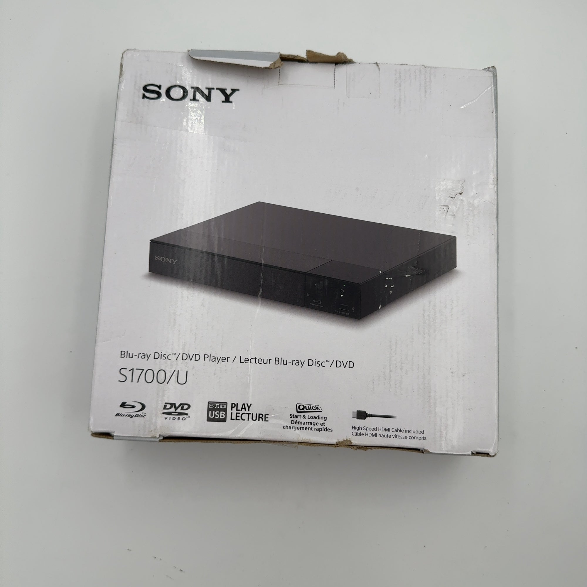 Sony Bdp-S1700U Blu-Ray Player With Dvd Upconversion And Hdmi Cable