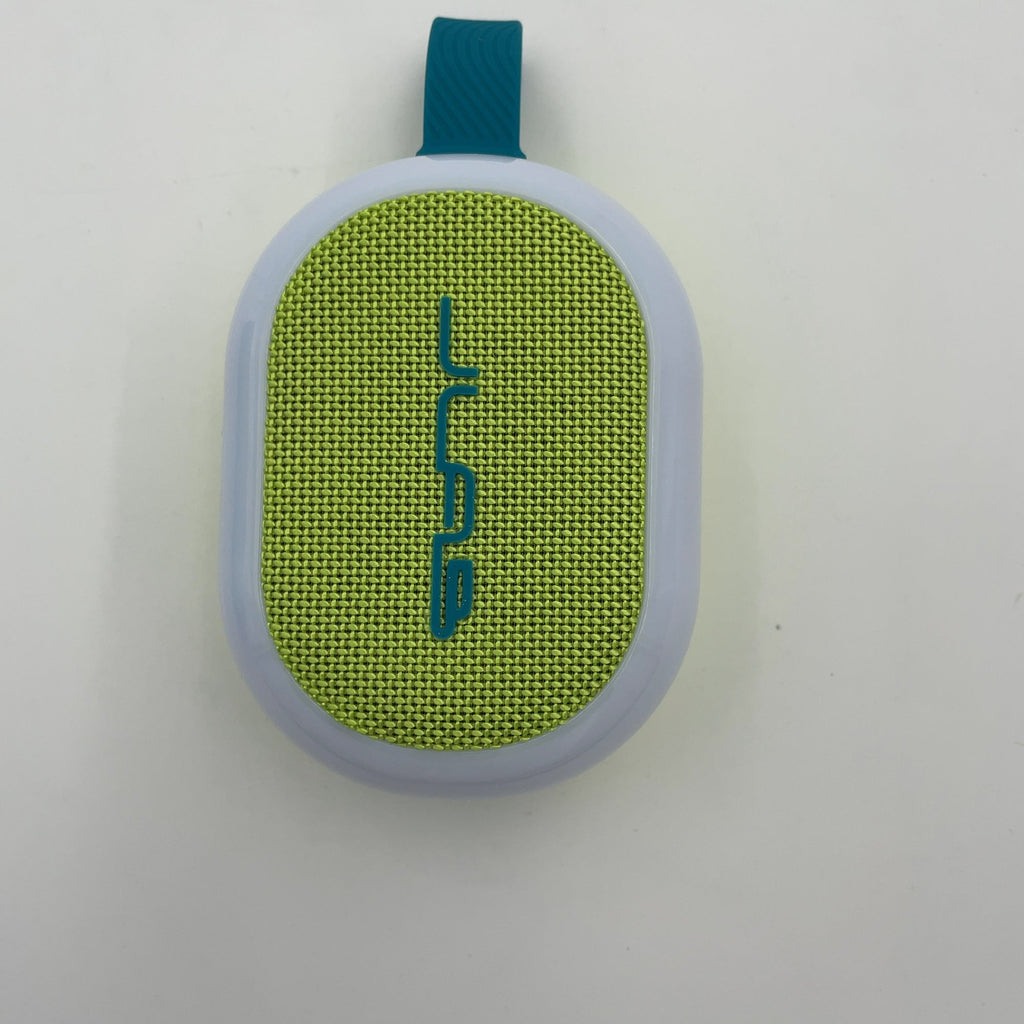Jlab Pop Party Portable Speaker - Lime Green: Waterproof, Usb-C, Bluetooth, Led Light