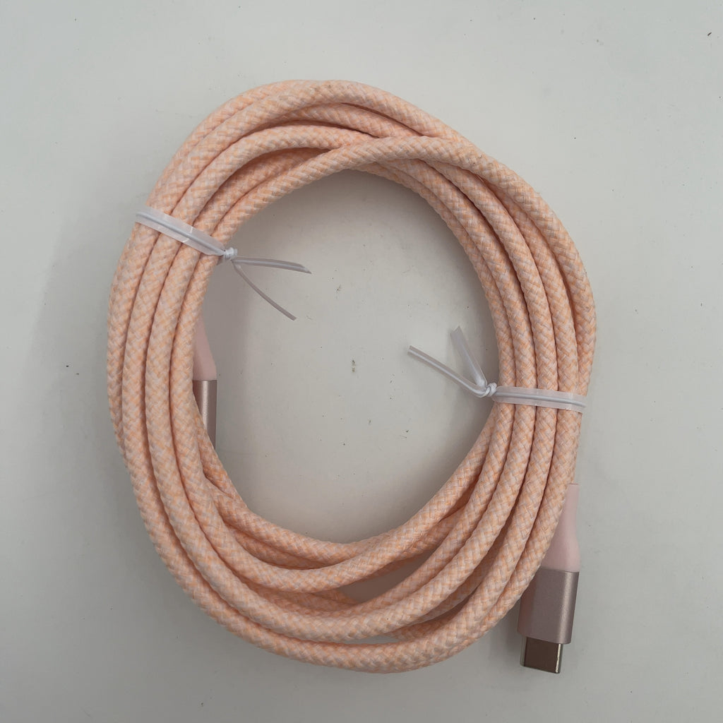 10Ft Usb-A To Usb-C Braided Cable 2Pk - Heyday Bright Lilac Cosmetic Pink (Please Be Advised That Sets May Be Missing Pieces Or Otherwise Incomplete.)