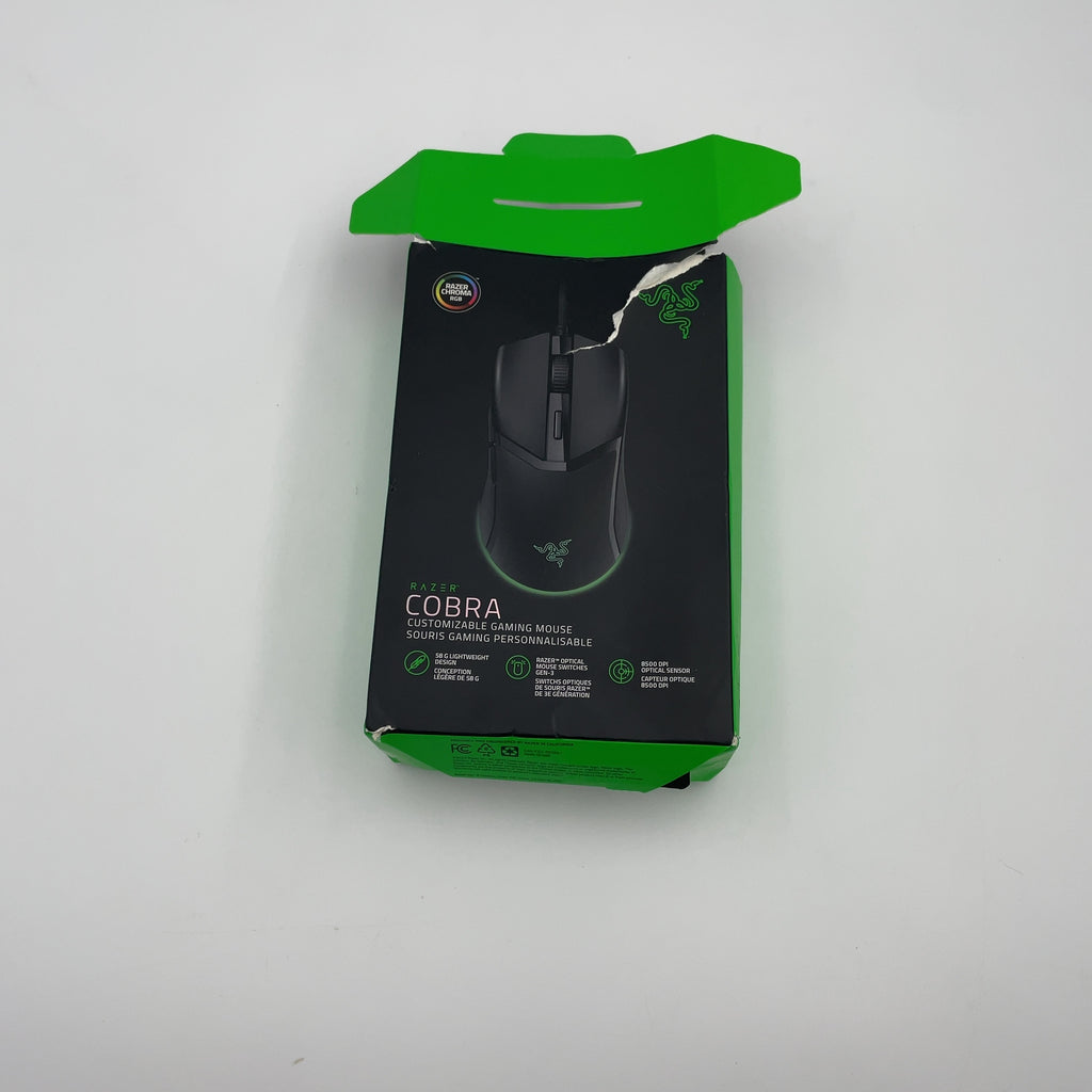 Razer Cobra Wired Gaming Mouse with Chroma RGB Lighting and 58g Lightweight Design - Black