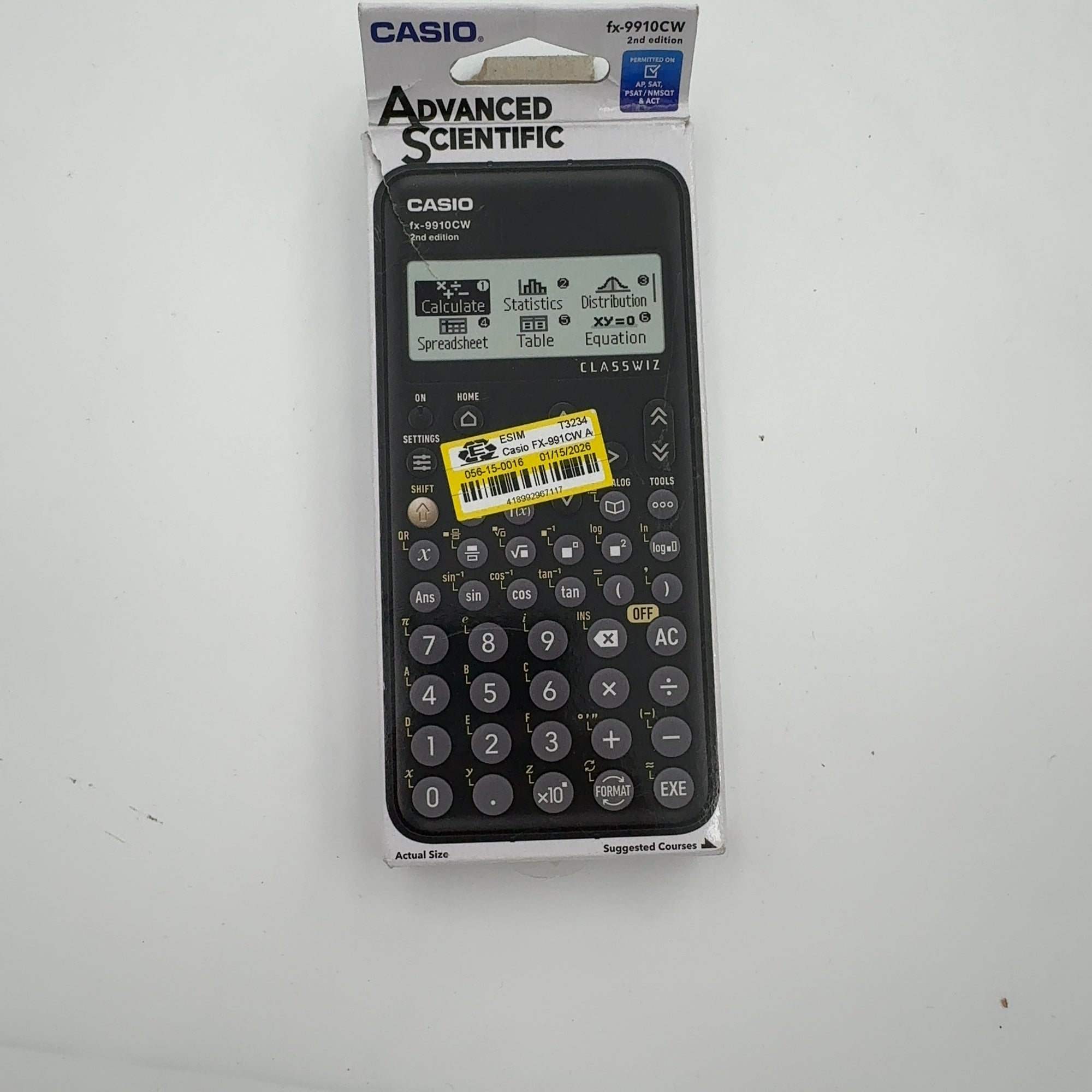Casio Fx-991Cw Advanced Scientific Calculator - Black: Approved For Ap Calculus, Sat Ii