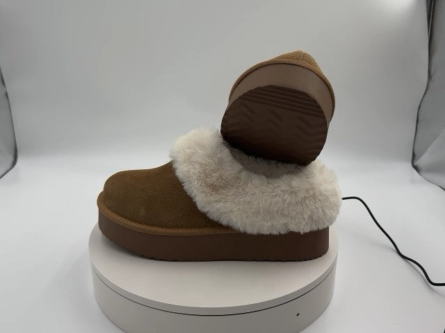 Women's Tacoma Platform Clog Slippers - Wild Fable Brown 9