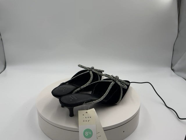 Women’s Gwen Heels with Memory Foam Insole - A New Day Black 8.5