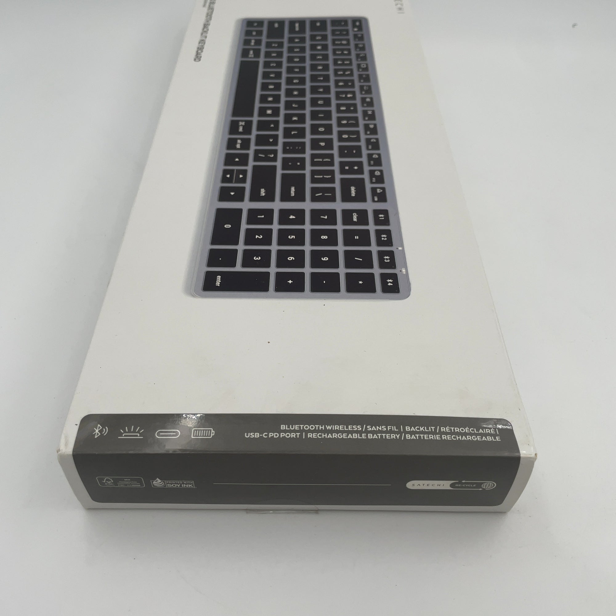 Satechi Slim X2 Bluetooth Keyboard - Space Gray: Mechanical, Backlit, Usb-C