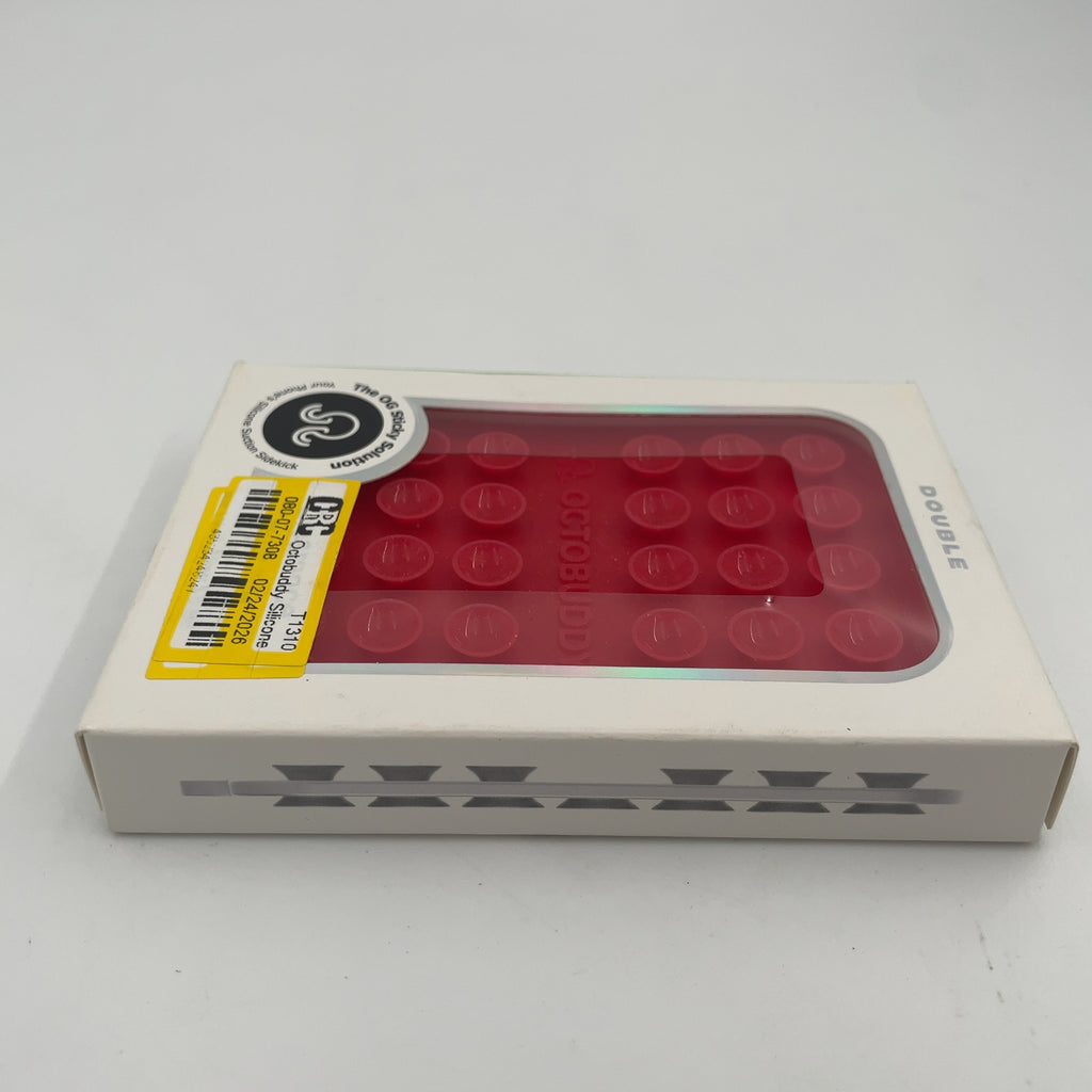 Octobuddy Silicone Suction Cup Phone Case Mount Double-Sided - Red