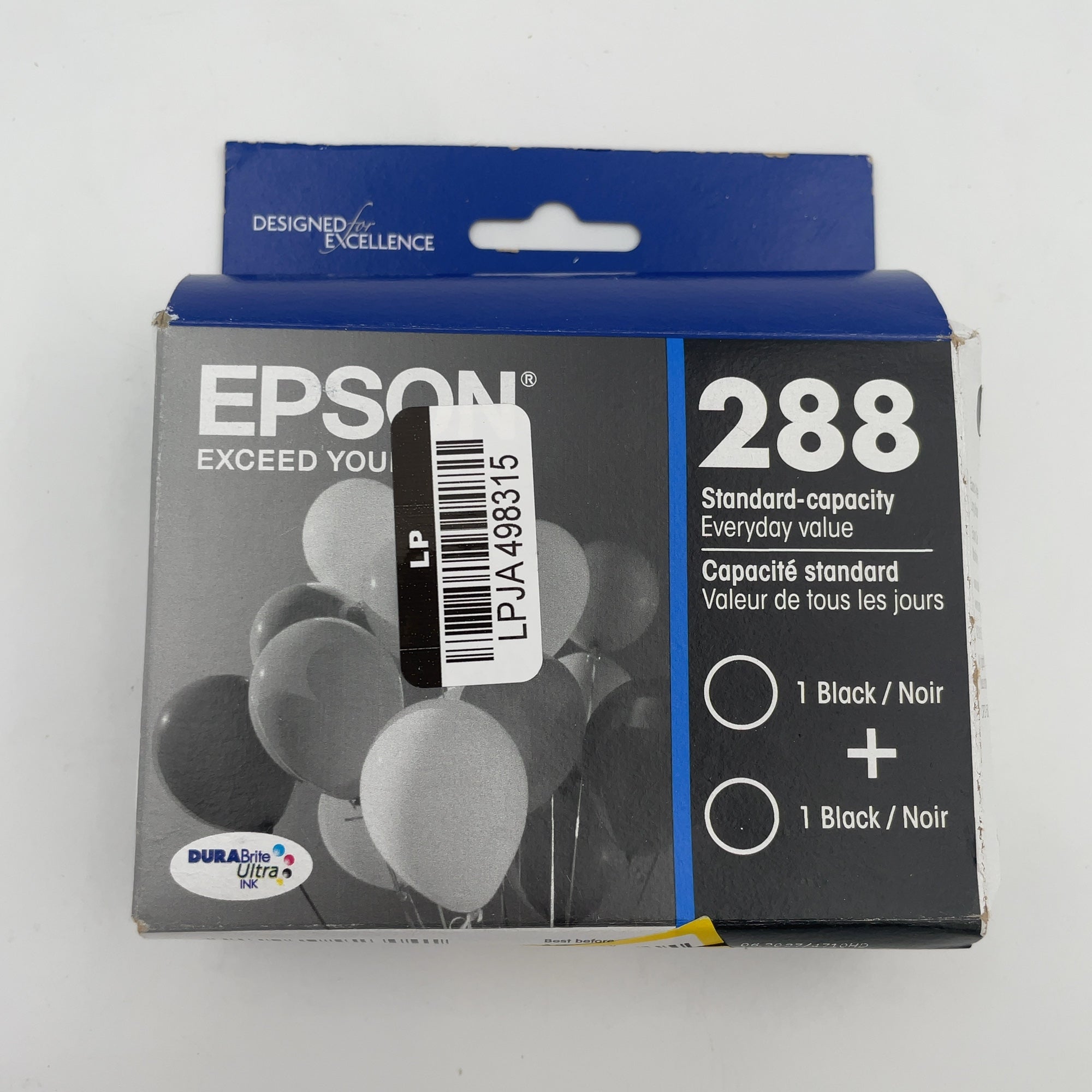 Epson 288 2pk Ink Cartridges - Black (T288120-D2): Printer Ink Standard Yield (Please be advised that sets may be missing pieces or otherwise incomplete.)