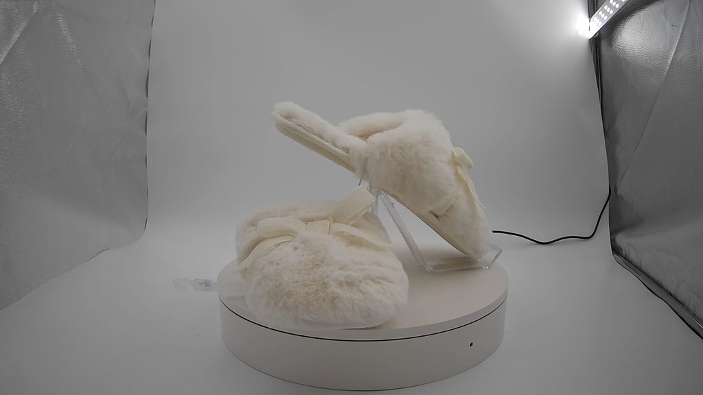 Women's Arbor Plush Scuff Slippers - Auden White L