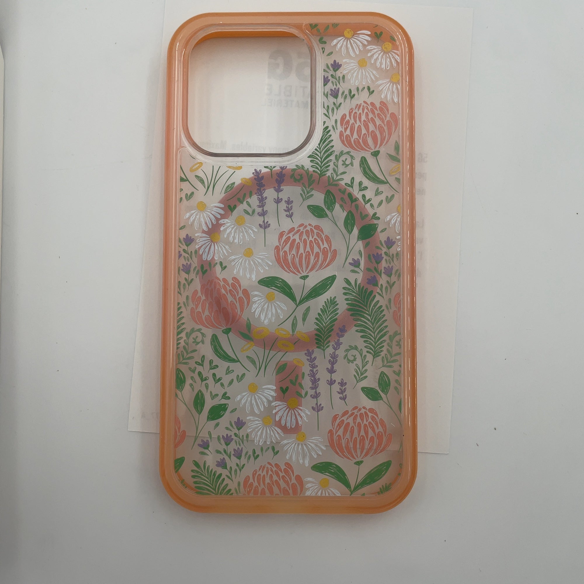 Otterbox Iphone 15 Pro Symmetry Series Case With Magsafe - Peachy Bloom: Abstract Pattern