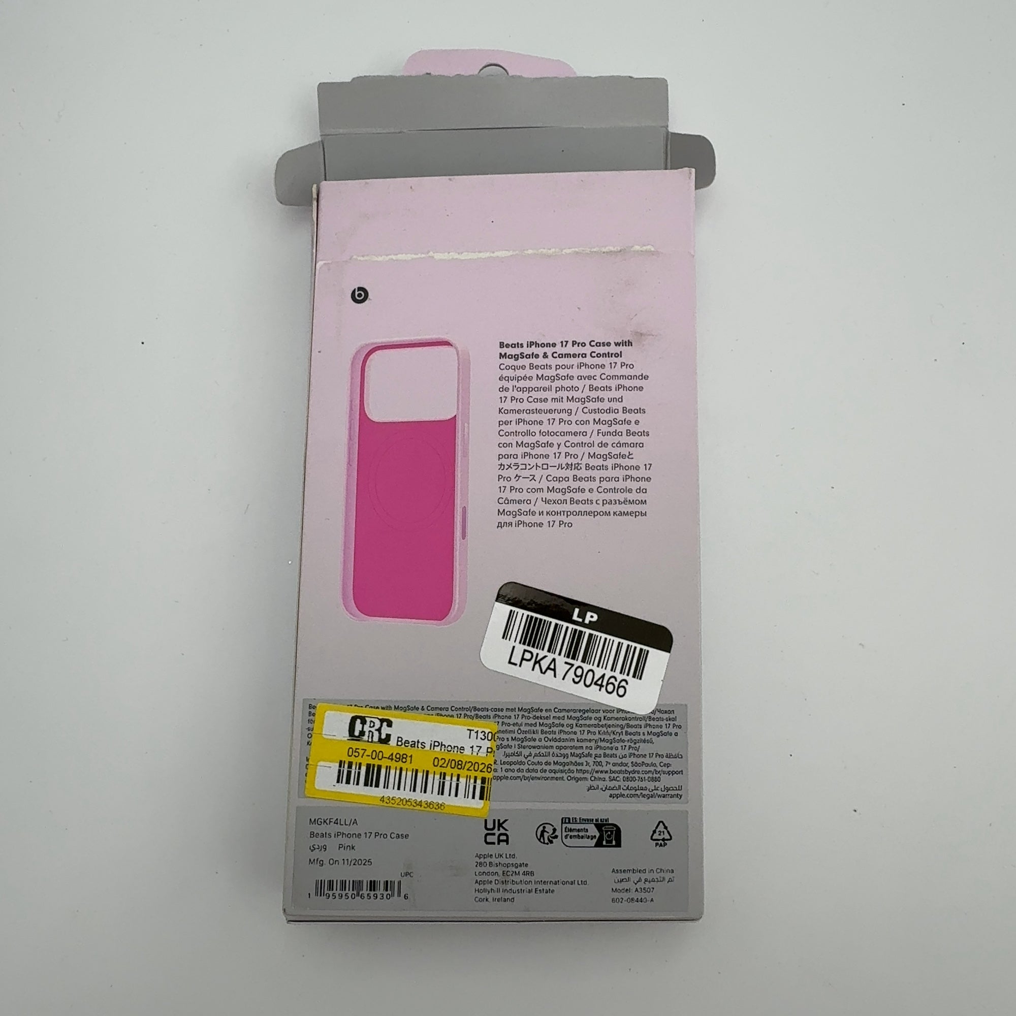 Beats Iphone 17 Pro Case With Magsafe And Camera Control — Pebble Pink