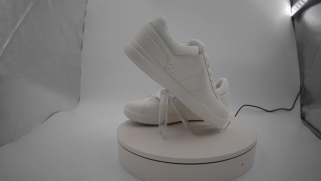 Men's Scout Sneakers - Goodfellow & Co White 7: Lace Up, Cushioned Footbed, Mesh Construction