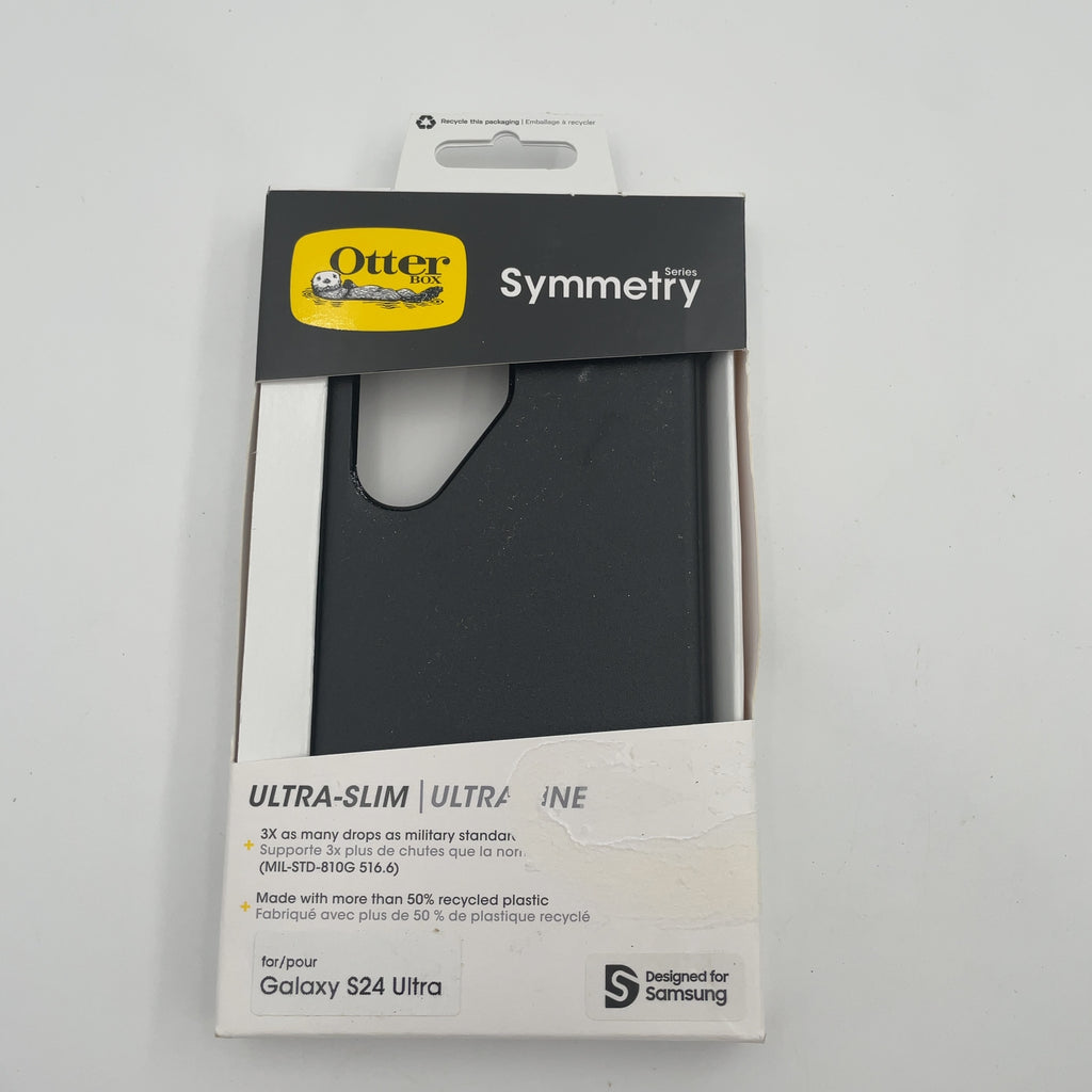 Otterbox Samsung Galaxy S24 Ultra Symmetry Series Case - Black: Scratch & Bump Resistant Plastic Cover