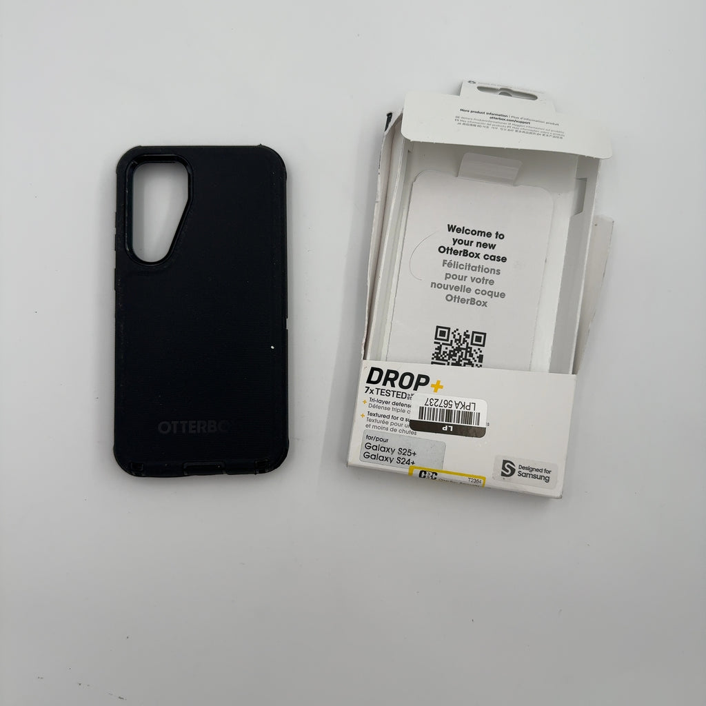 Otterbox Samsung Galaxy S25+/S24+ Defender Series Pro Case - Black: Solid Plastic Cell Phone Cover