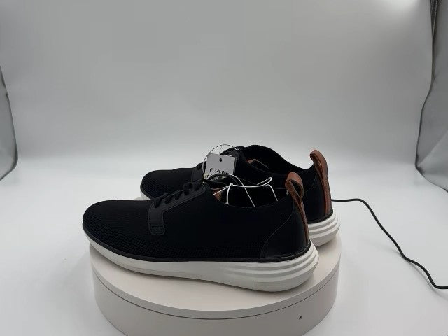 Men's Zeke Knit Dress Sneakers - Goodfellow & Co Black 7: Lace-Up, Cushioned Footbed, Memory Foam Insole, Faux Leather
