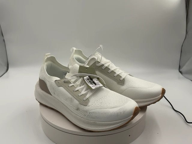 Men's Lee Knit Sneakers with Memory Foam Insole - Goodfellow & Co White 13: Lace-Up, Cushioned Footbed, Treaded Outsole
