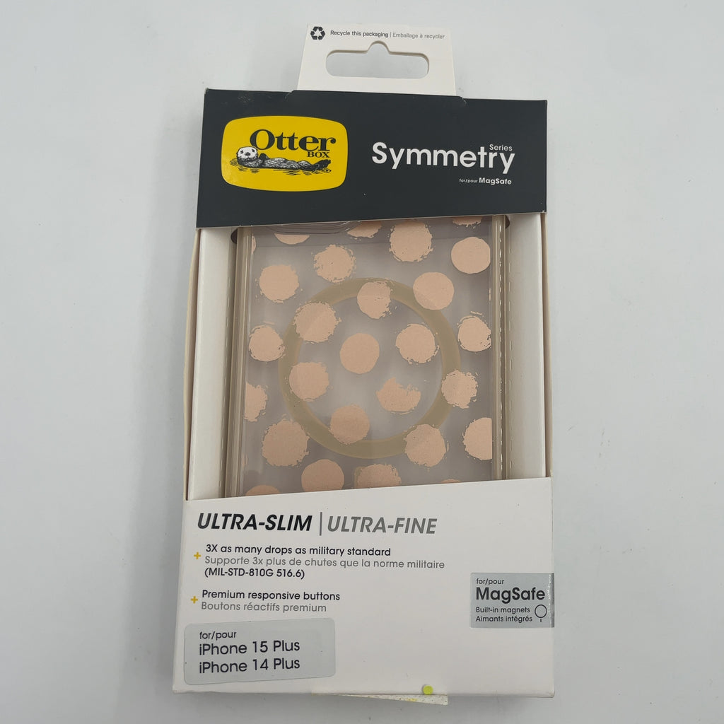 Otterbox Iphone 15 Plus/Iphone 14 Plus Symmetry Series Case With Magsafe - Dotting Around: Polka Dots Polycarbonate Cover