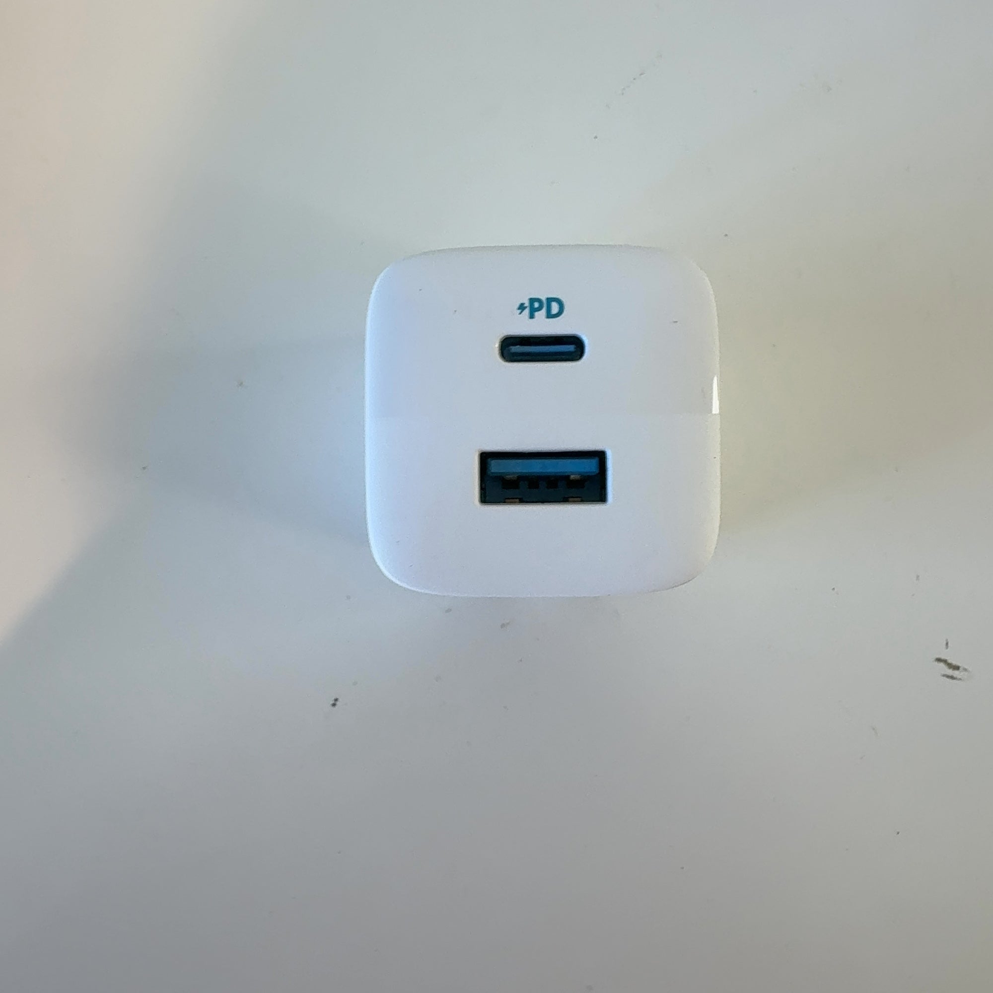 Anker 2-Port 32W Wall Charger With 6' Lightning To Usb-C Cable - White: Quick Charge Usbc Block