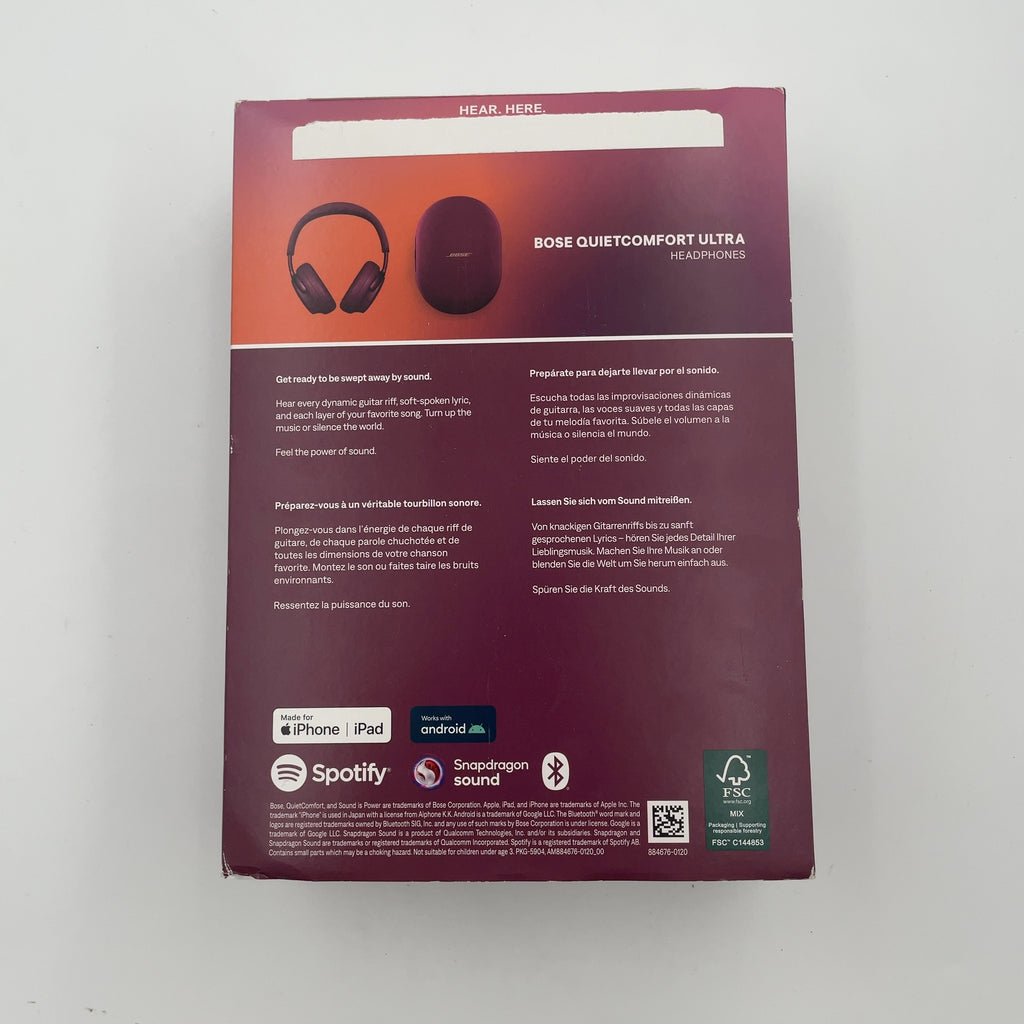 Bose Ultra Quietcomfort Over-Ear Headphones With Noise Cancelling - Deep Plum