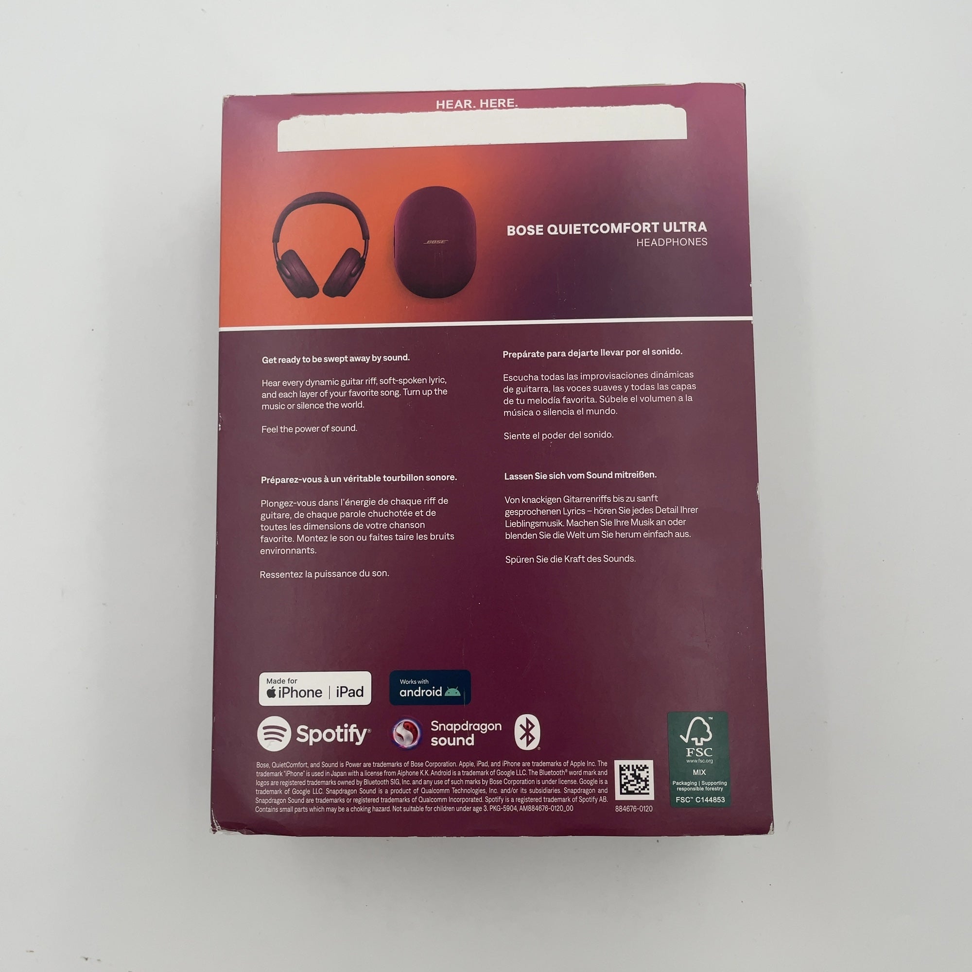 Bose Ultra Quietcomfort Over-Ear Headphones With Noise Cancelling - Deep Plum