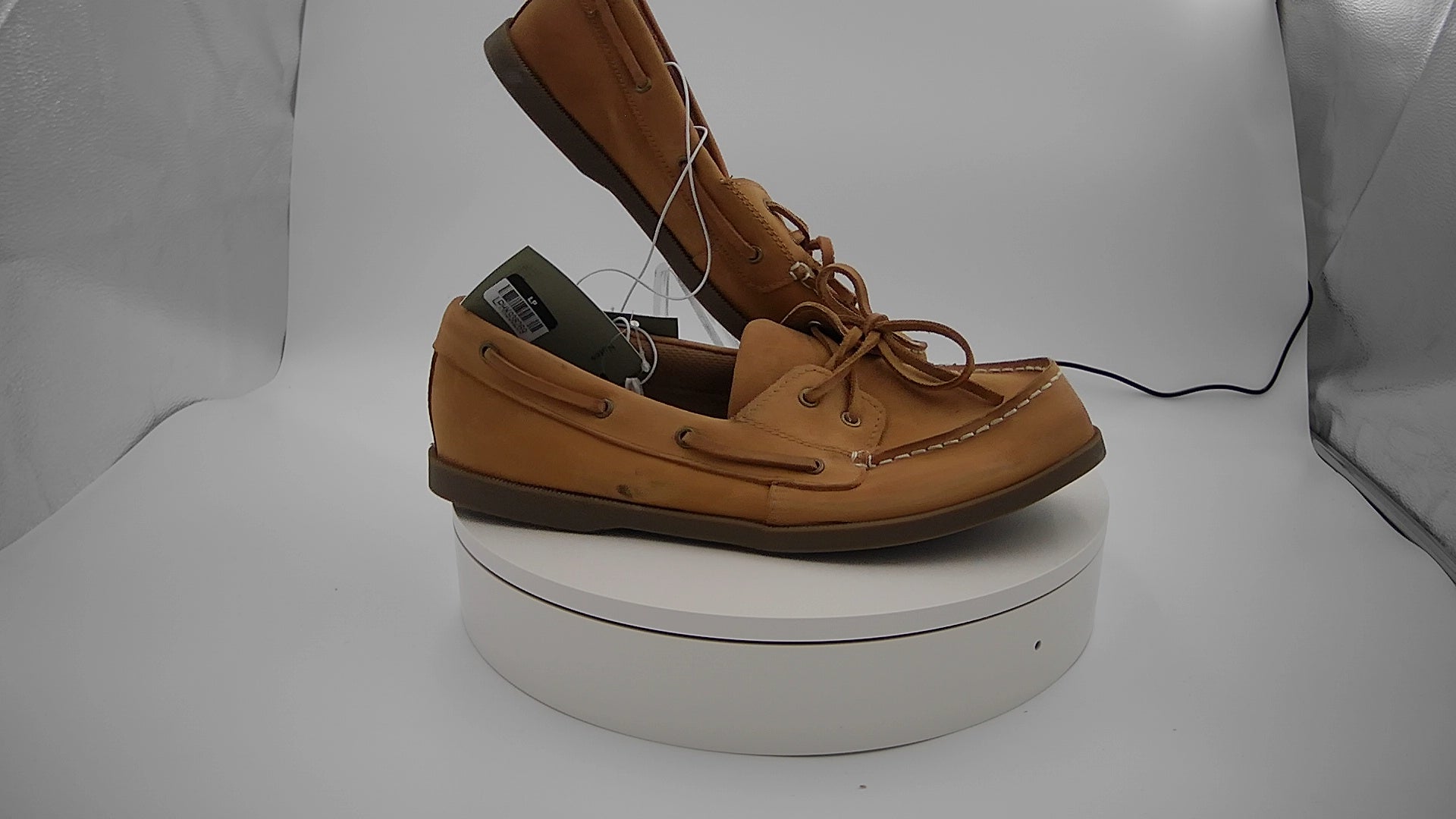 Men's Bennett Genuine Leather Loafers with Memory Foam Insole - Goodfellow & Co Cognac 10.5: Pull-On, Flexible TPR Outsole
