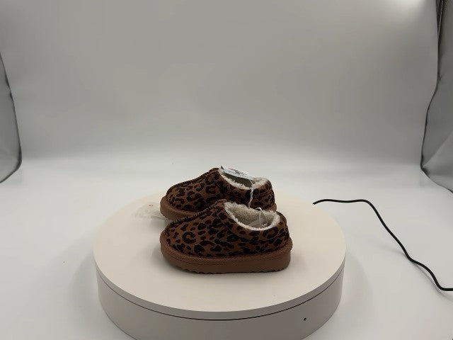 Toddler Jude Clog Slippers - Cat & Jack Leopard Brown 5T