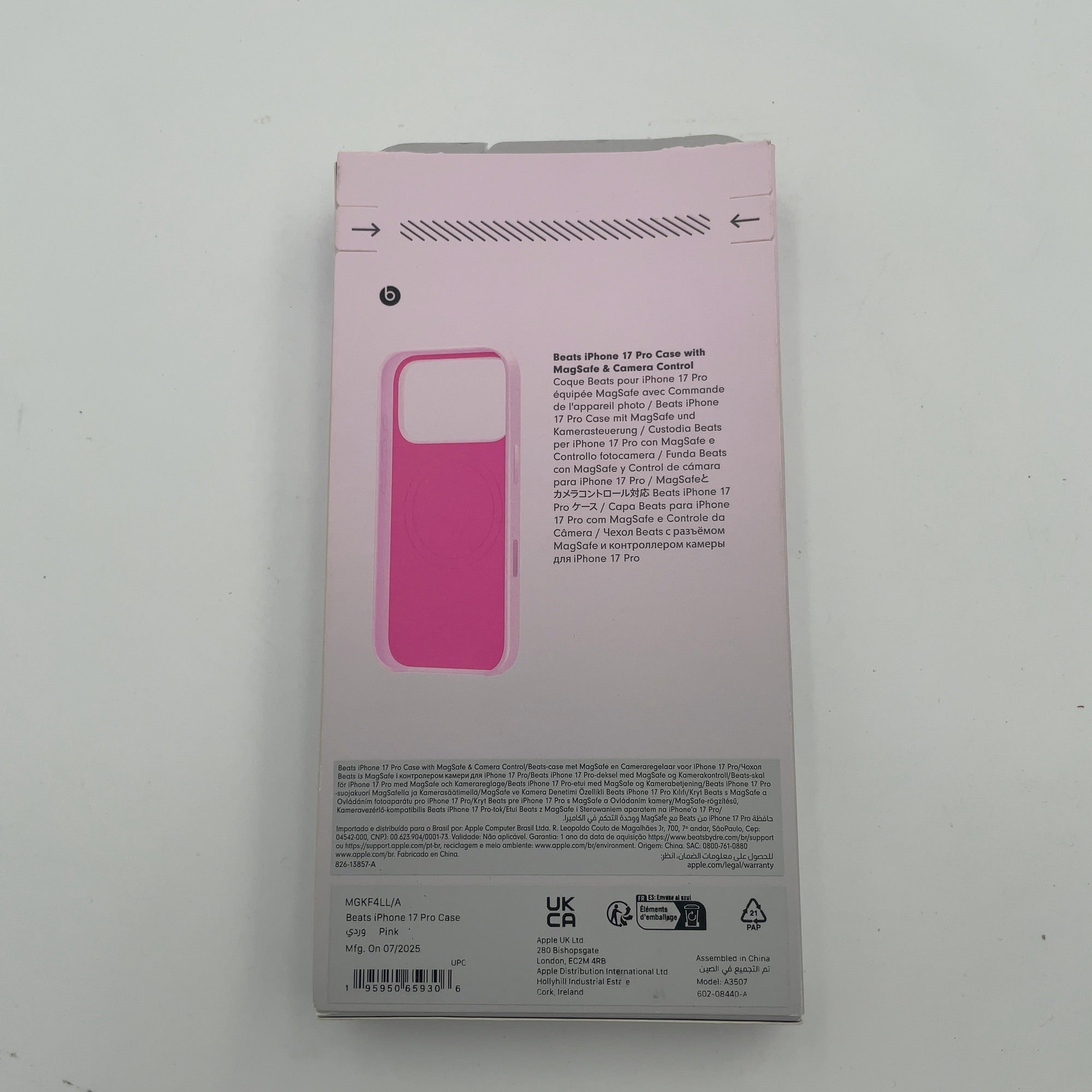 Beats Iphone 17 Pro Case With Magsafe And Camera Control — Pebble Pink
