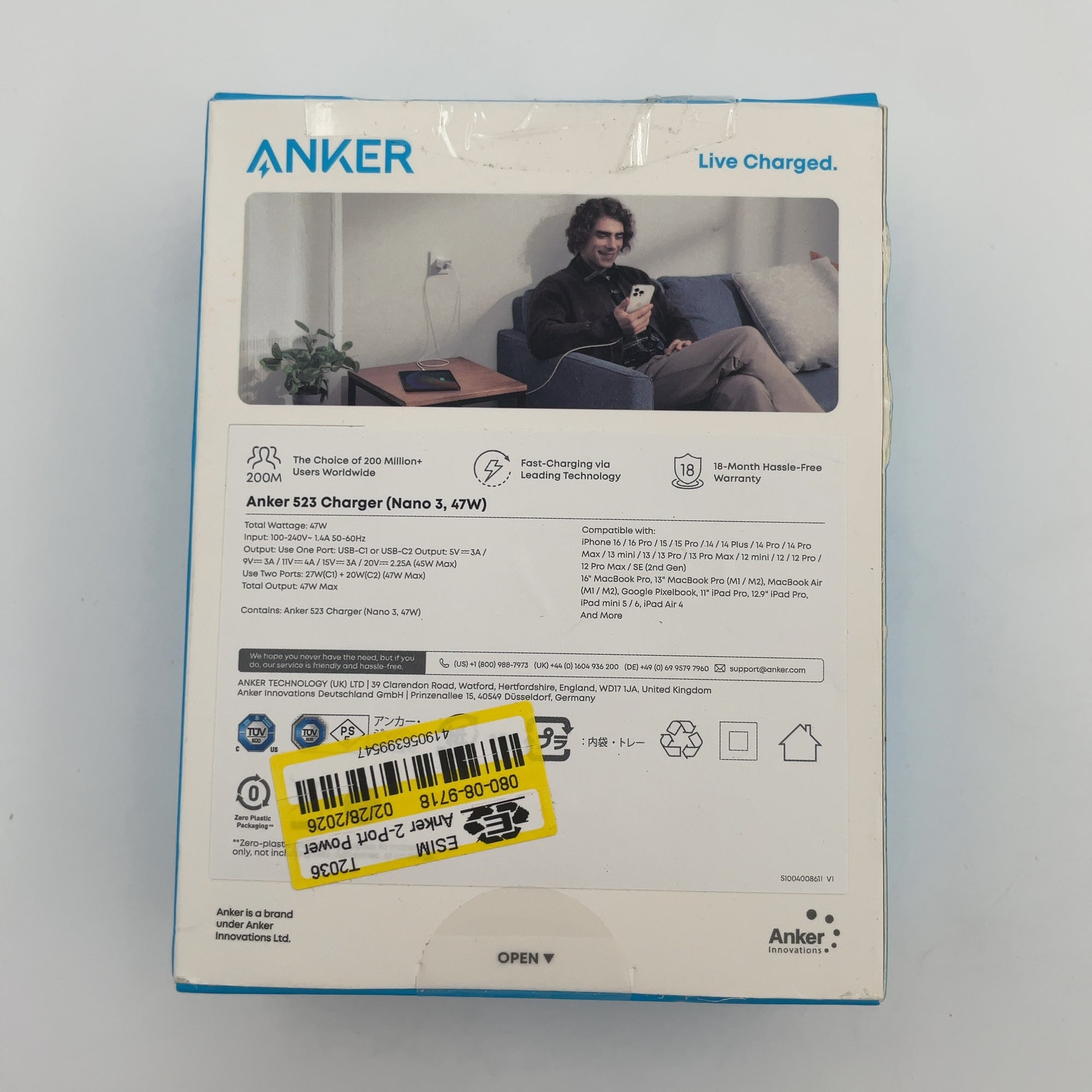 Anker 47W Wall Charger