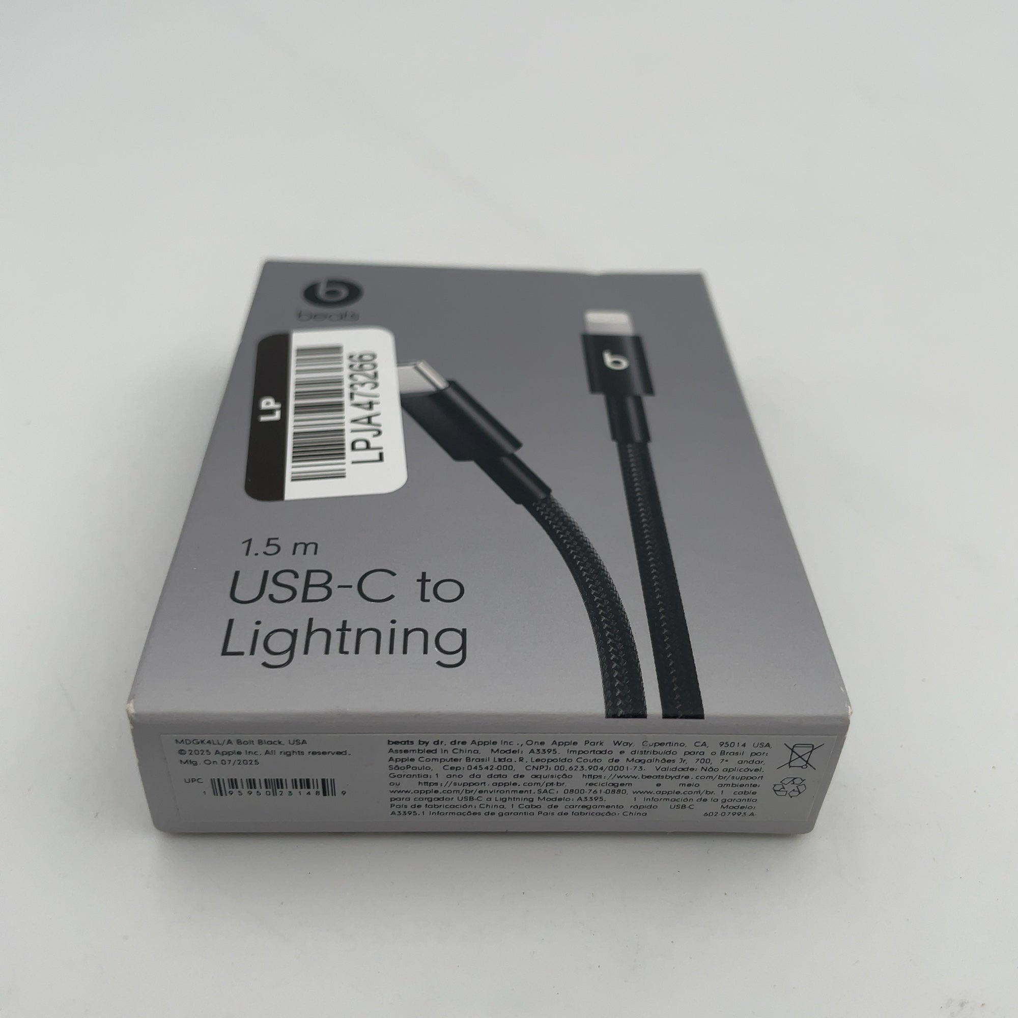 Beats Usb-C To Lightning Woven Cable (1.5 M) - Bolt Black