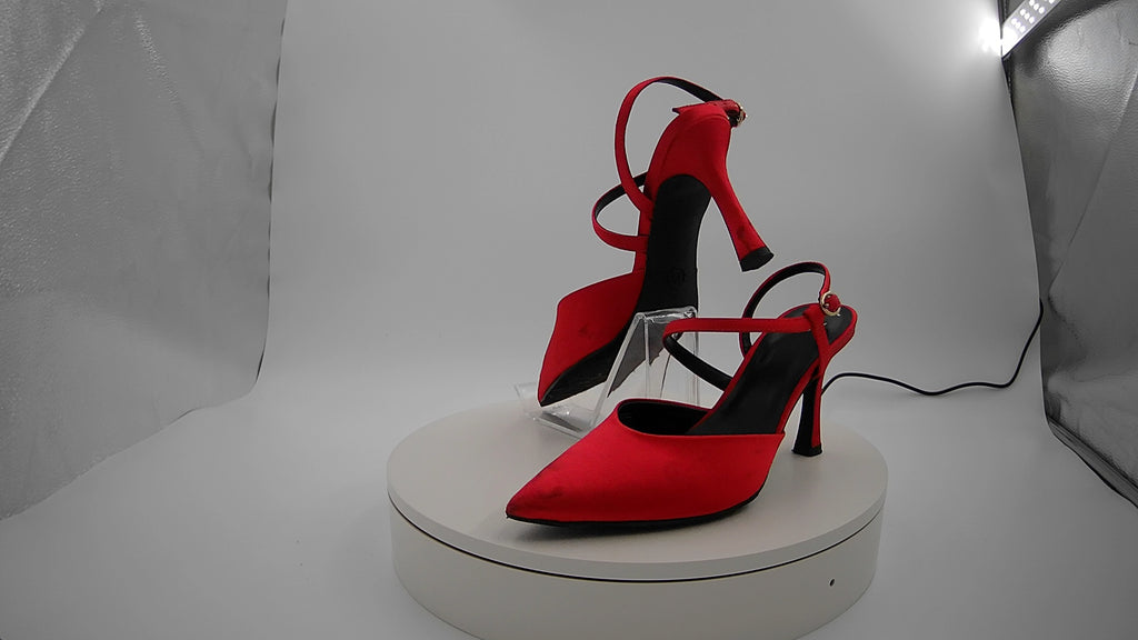 Women’s Rosemary Heels with Memory Foam Insole - A New Day Red 7.5