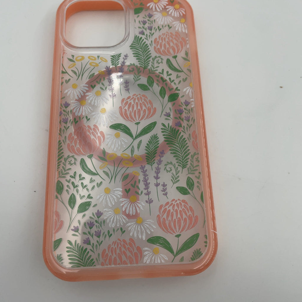 Otterbox Iphone 16E/Iphone 15/Iphone 14/Iphone 13 Symmetry Series For Magsafe Case - Peachy Bloom: Abstract Design