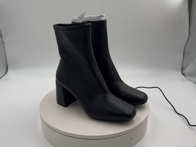 Women’s Pippa High Shaft Heeled Boots - A New Day Black 6.5
