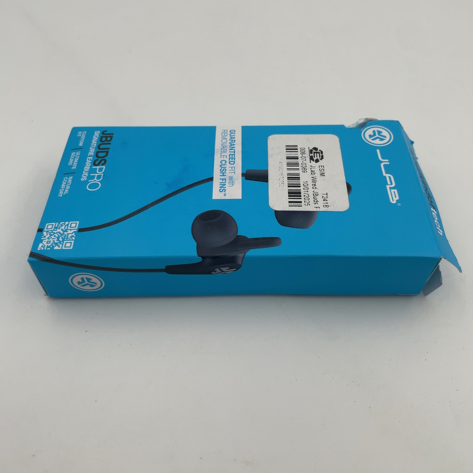 Jlab Wired Jbuds Pro With Universal Mic 3.5 Mm Trrs Right-Angled - Black: Silicone Ear Cushion, Lightweight Design