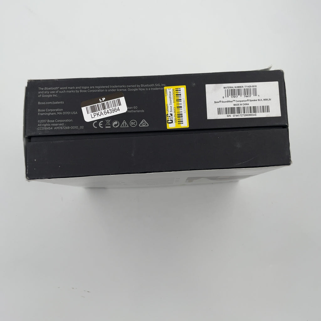 Bose Soundwear Companion Speaker - Black (771420-0010)