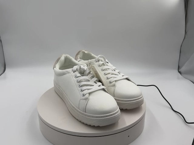 Women's Peggy Sneakers - A New Day White/Cream 11