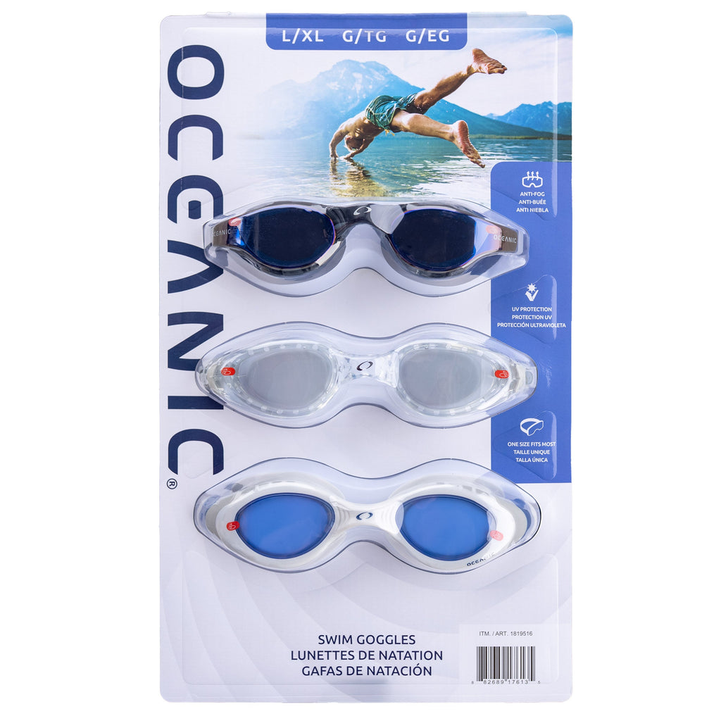 Oceanic Swim Goggles 3Pk - Like New U001