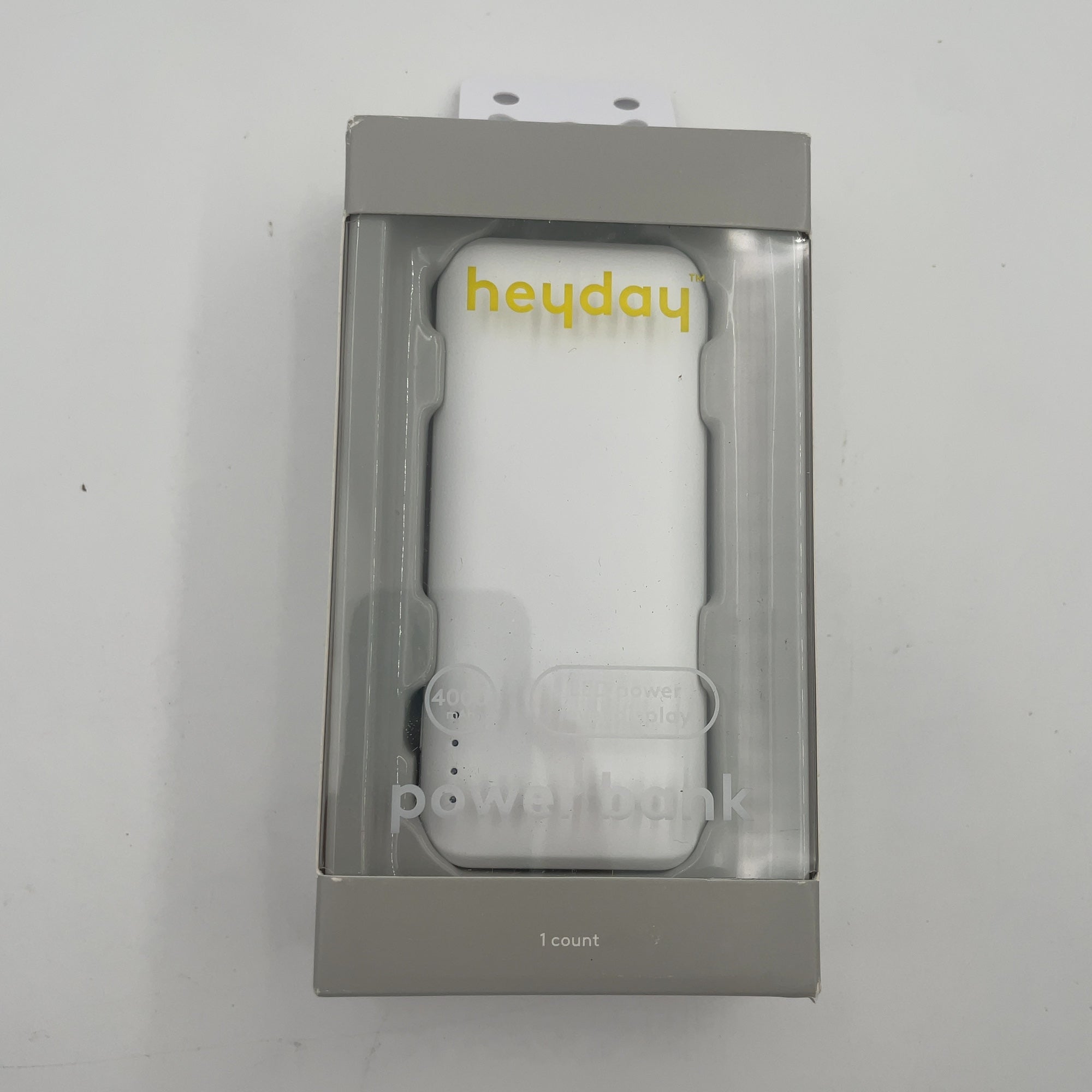 4000Mah Power Bank - Heyday White: Usb & Usb-C Compatible, 10.5W Output