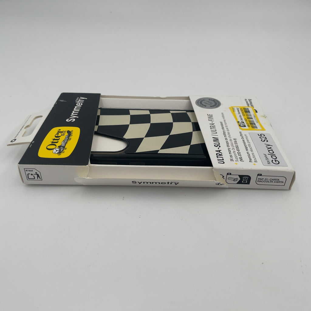 Otterbox Samsung Galaxy S25 Symmetry Series Case With Magnets - Wavy Charcoal: Plastic Cover