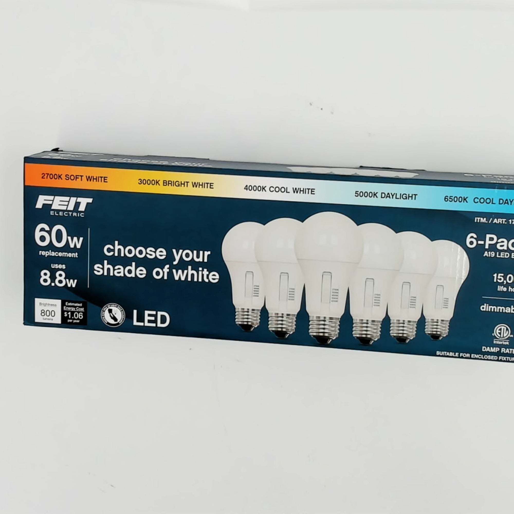 Feit 60W 5-Cct 6Pk