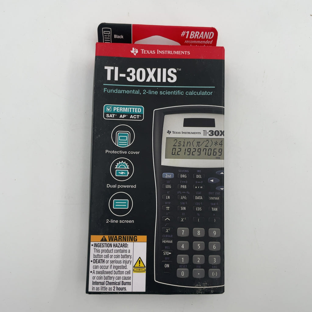 Texas Instruments 30Xiis Scientific Calculator - Black: Sat, Act & Ap Approved