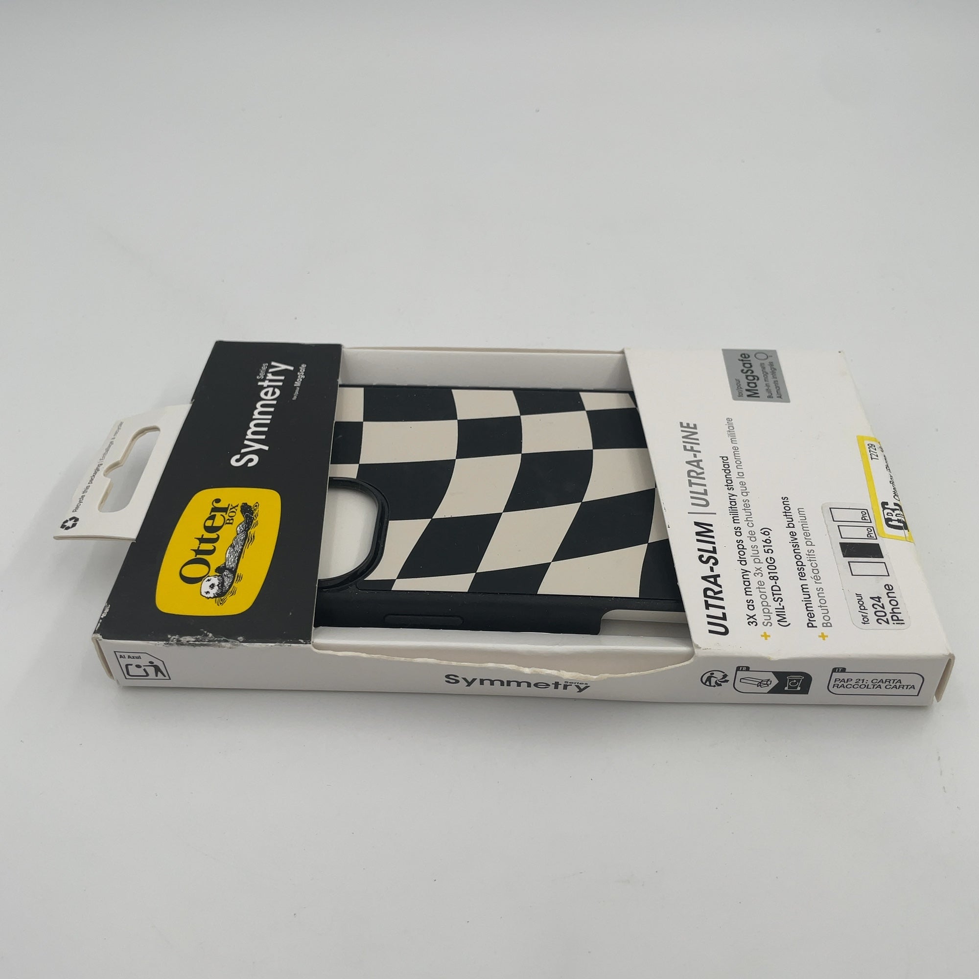 Otterbox Iphone 16 Plus Symmetry Series Case With Magsafe - Wavy Charcoal: Plastic Shell